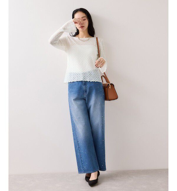 VIS「フレアスリーブレースインナートップス」|Tシャツ・カットソー|