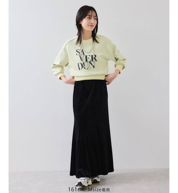 VIS「ベロアナロースカート」|スカート|