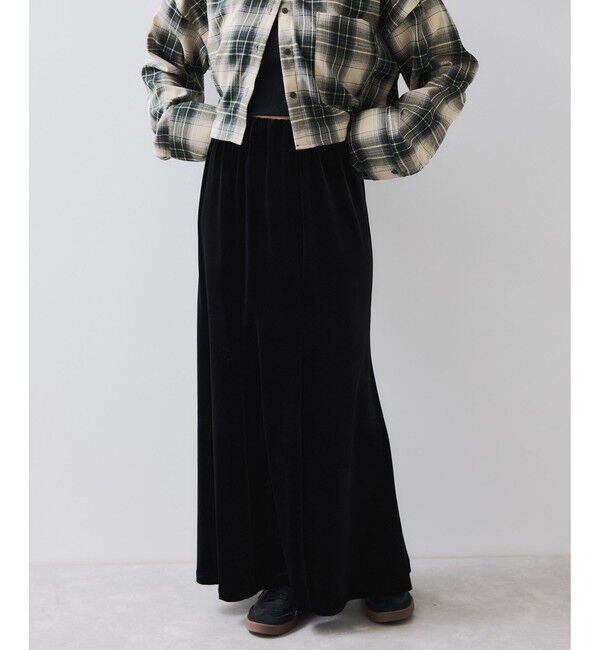 VIS「ベロアナロースカート」|スカート|