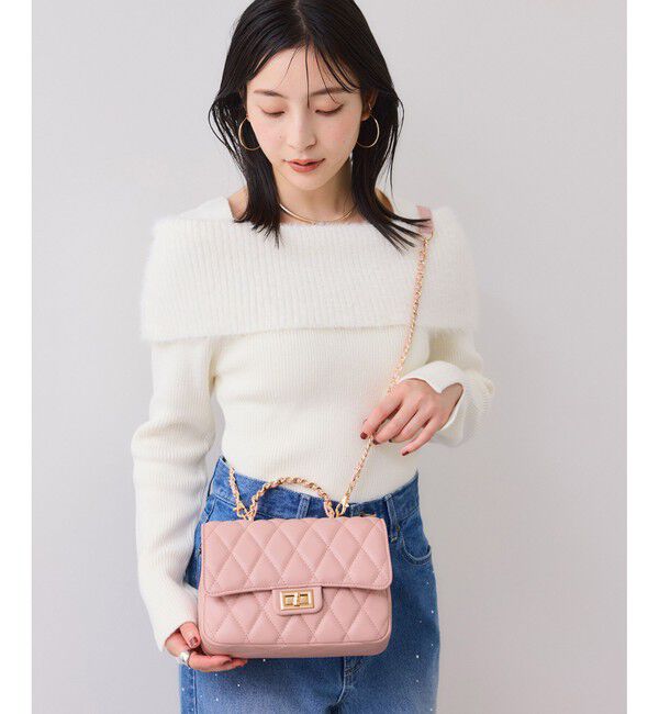 VIS「チェーンハンドルキルティングショルダーバッグ/2WAY・一部WEB限定カラー」|ショルダー・メッセンジャー|