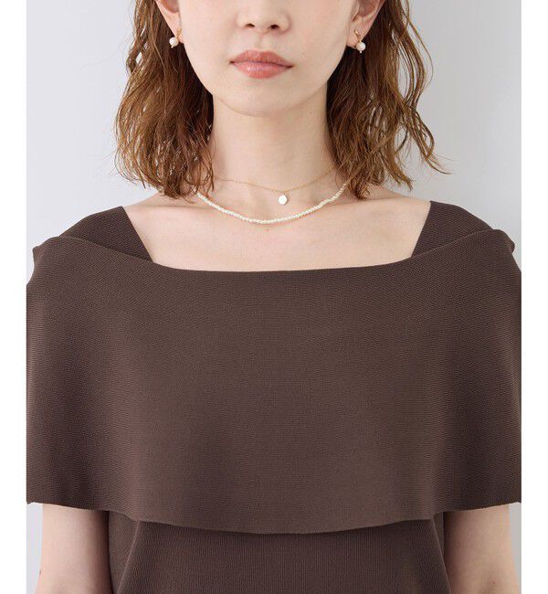 Rope&rsquo;Picnic「【UVカット・接触冷感・イージーケア】八方映えニット ケープニットプルオーバー」|ニット・セーター|