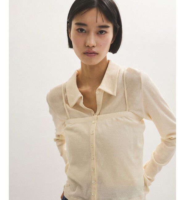 ADAM ET ROPE'「ベアキャミコンビカットソーカーディガン」|カーディガン|キナリ(16)