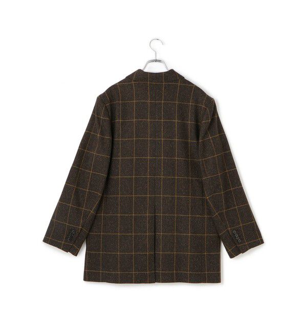 ADAM ET ROPE'「ダブルブレストツイード＆チェックジャケット」|テーラードジャケット|