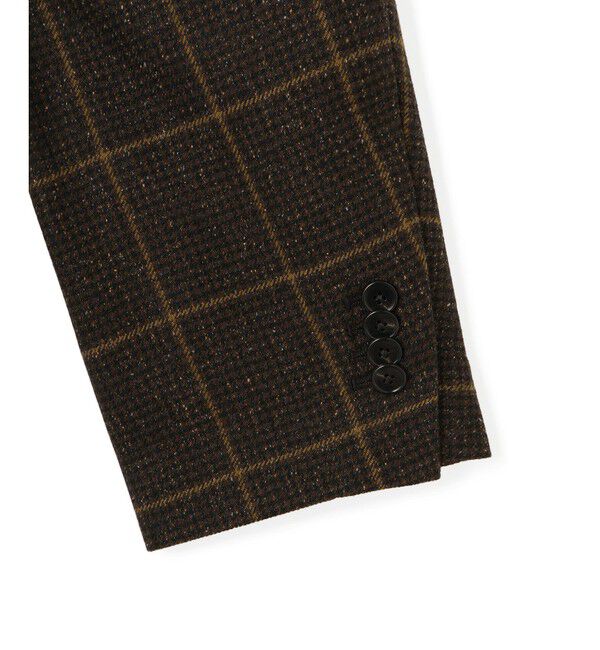 ADAM ET ROPE'「ダブルブレストツイード＆チェックジャケット」|テーラードジャケット|
