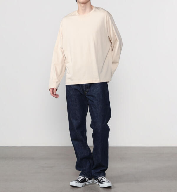 handvaerk「handvaerk | コットン クルーネック長袖Tシャツ MEN」|Tシャツ・カットソー|