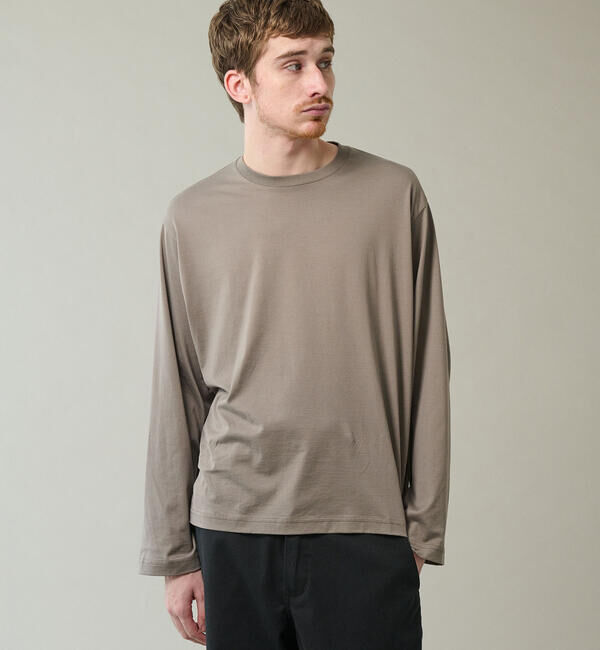 handvaerk「handvaerk | コットン クルーネック長袖Tシャツ MEN」|Tシャツ・カットソー|