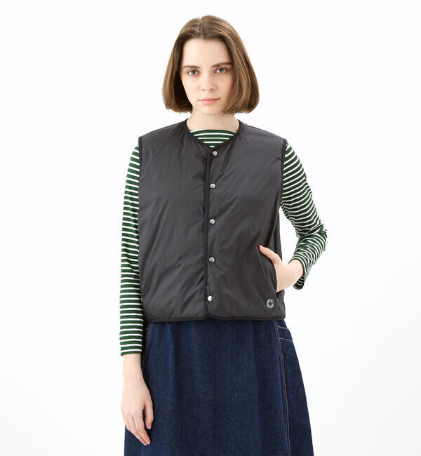 ORCIVAL「ORCIVAL | ポリエステルタフタ インナーダウン ベスト WOMEN」|ダウンベスト・ベスト|BLACK