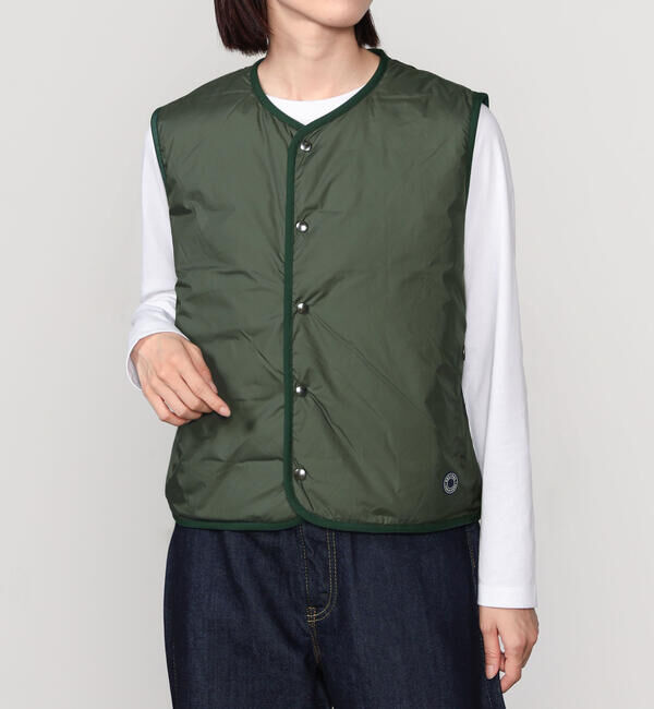 ORCIVAL「ORCIVAL | ポリエステルタフタ インナーダウン ベスト WOMEN」|ダウンベスト・ベスト|GREEN