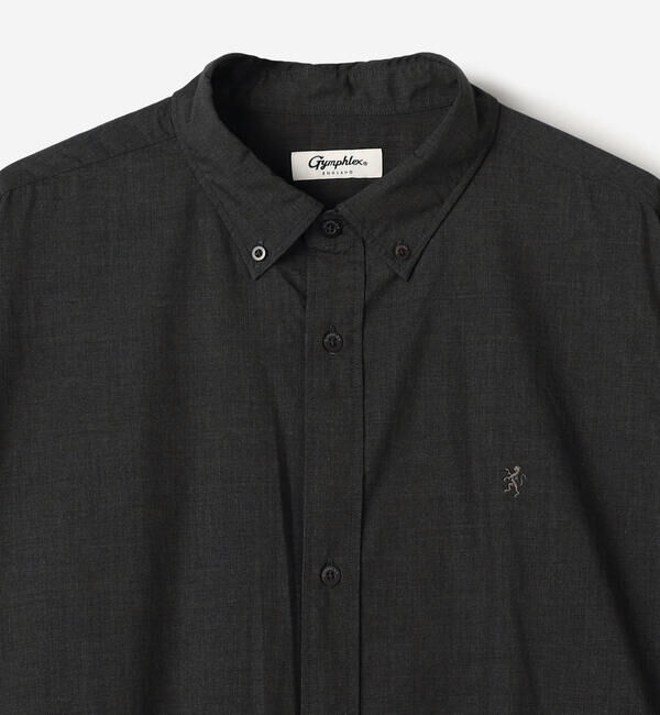 GYMPHLEX「Gymphlex | ショート ボタンダウン長袖シャツ MEN」|シャツ・ブラウス|