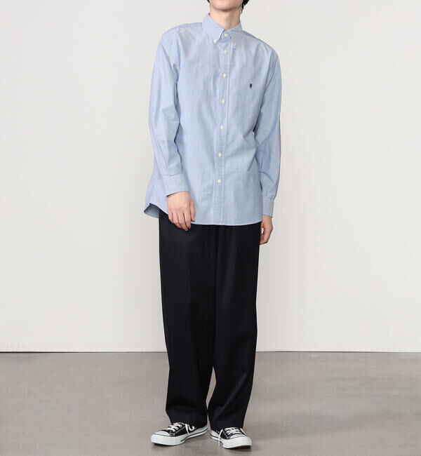 GYMPHLEX「Gymphlex | オックスフォード 長袖ボタンダウンシャツ SOLID MEN」|シャツ・ブラウス|