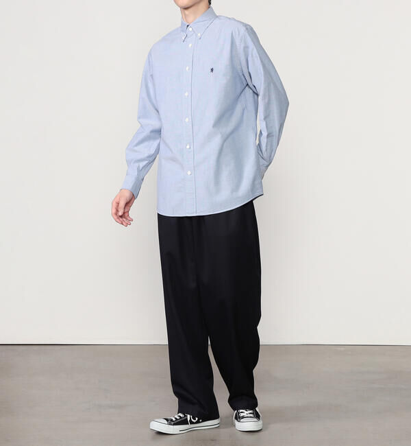 GYMPHLEX「Gymphlex | オックスフォード 長袖ボタンダウンシャツ SOLID MEN」|シャツ・ブラウス|