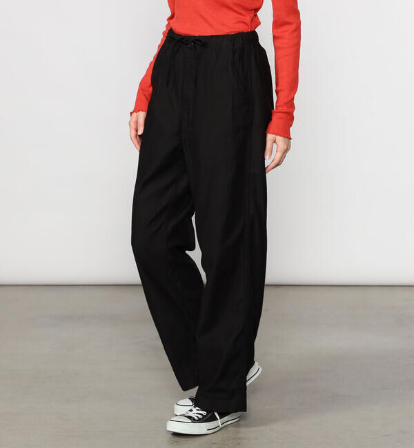  「orSlow | WIDE FIT NEW YORKER WOMEN」|チノ|BLACK