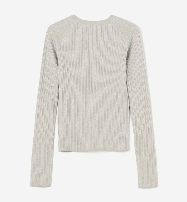  「RYE TENDER | ヘンリーネック リブニット WOMEN」|ニット・セーター|