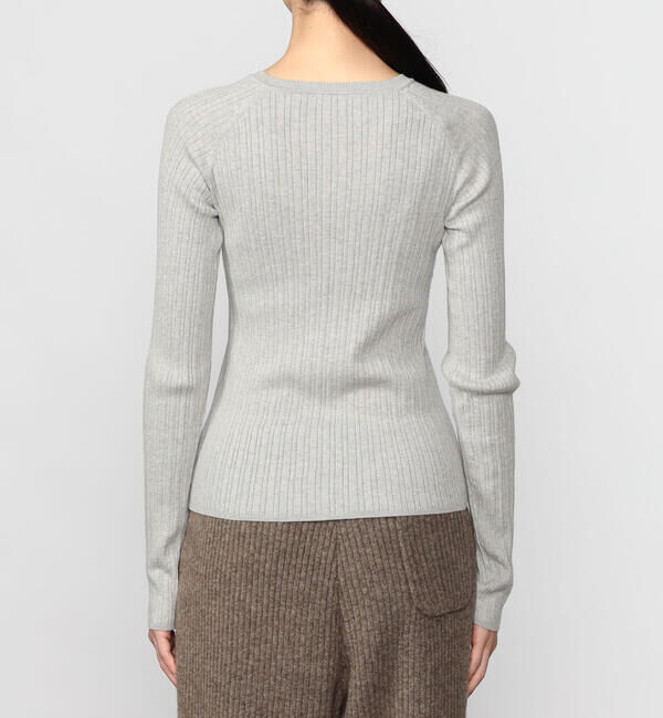  「RYE TENDER | ヘンリーネック リブニット WOMEN」|ニット・セーター|