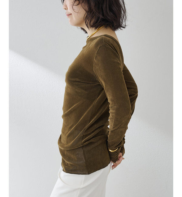  「フロッキーバックシャンカットソー」|Tシャツ・カットソー|