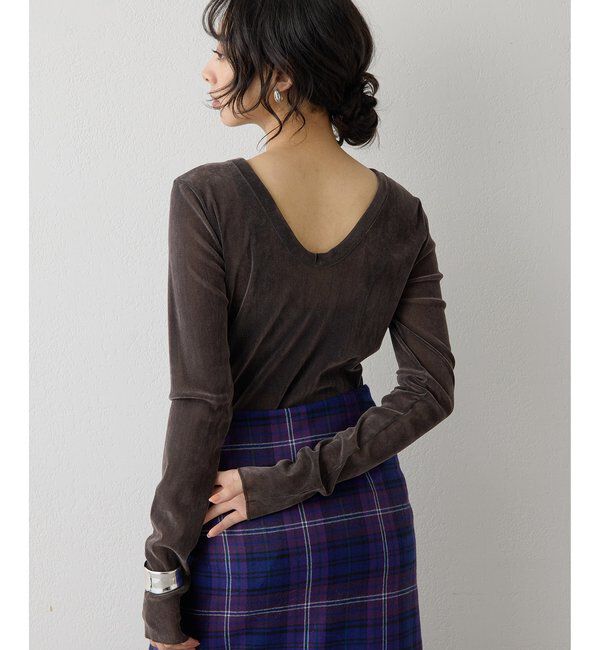  「フロッキーバックシャンカットソー」|Tシャツ・カットソー|