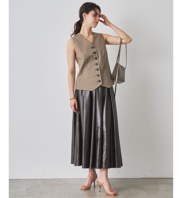  「ノーカラーベスト」|ベスト・ジレ|