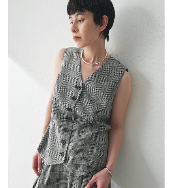  「ノーカラーベスト」|ベスト・ジレ|