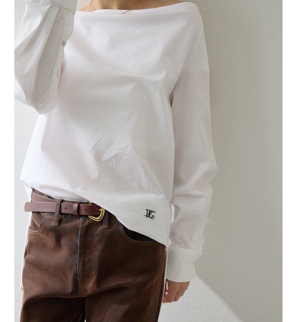  「ブロードオフショルダーブラウス」|シャツ・ブラウス|