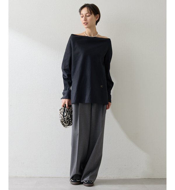  「ブロードオフショルダーブラウス」|シャツ・ブラウス|