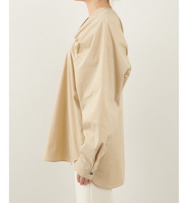  「Vネックギャザーブラウス」|シャツ・ブラウス|