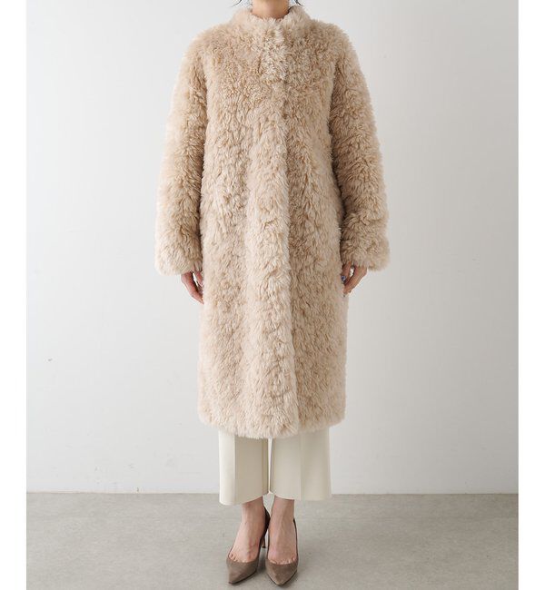  「【THE PAUSE】フェイクファーロングコート」|その他|