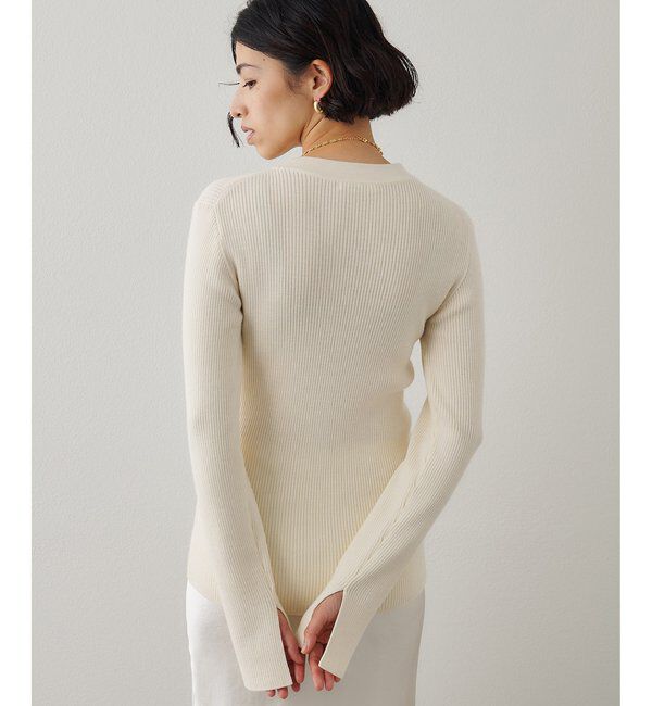  「リブニットカーディガン」|ニット・セーター|