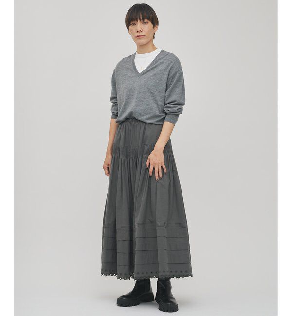 GEMINI「【GEMINI】スカラップ刺繍スカート」|スカート|