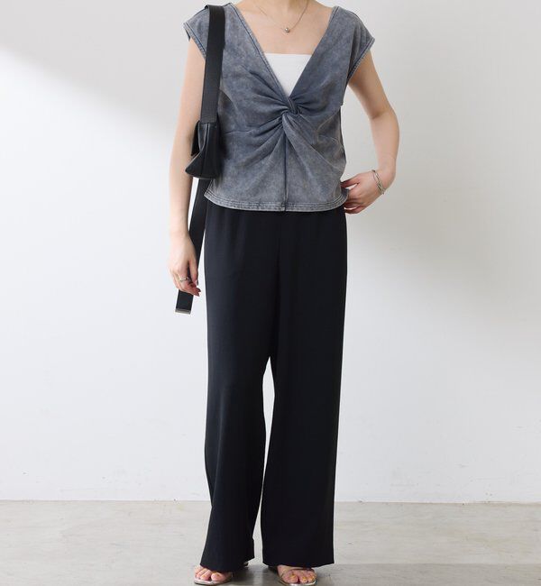  「Q.anos ツイストタンクトップ」|Tシャツ・カットソー|