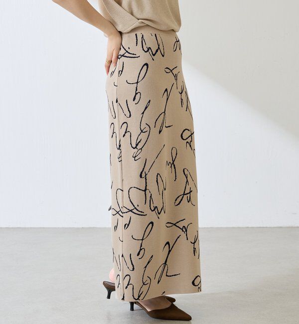  「【前後2WAY】センターボタンニットスカート」|スカート|