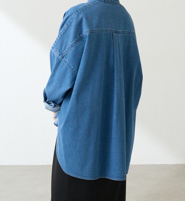  「Q.anos デニムシャツジャケット」|シャツ・ブラウス|