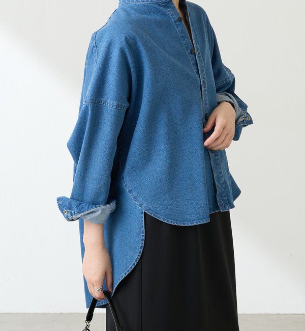  「Q.anos デニムシャツジャケット」|シャツ・ブラウス|