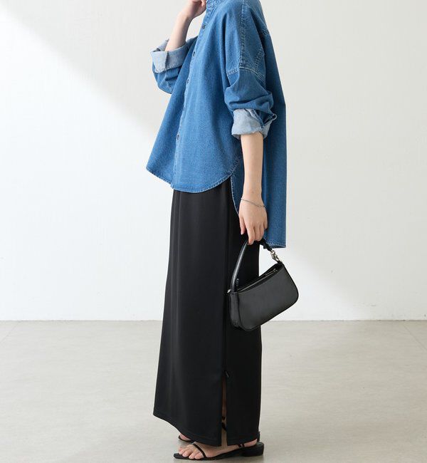  「Q.anos デニムシャツジャケット」|シャツ・ブラウス|