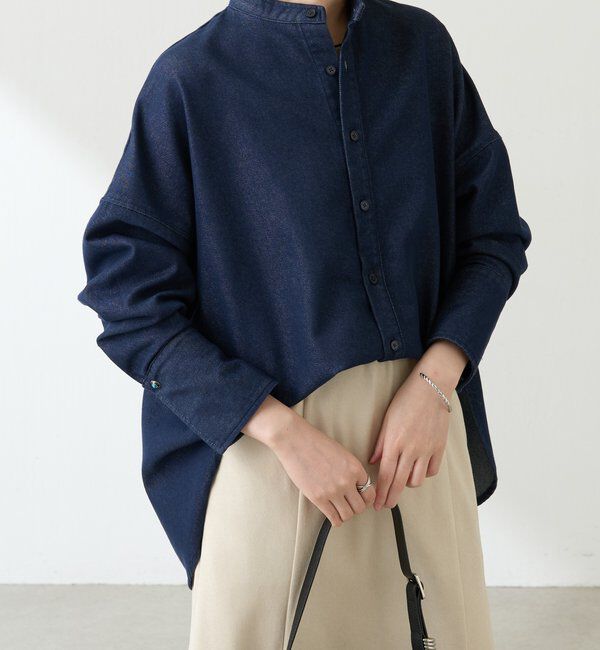  「Q.anos デニムシャツジャケット」|シャツ・ブラウス|