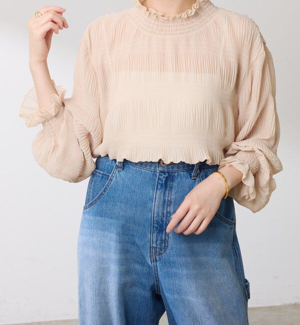  「ジョーゼットプリーツブラウス」|シャツ・ブラウス|