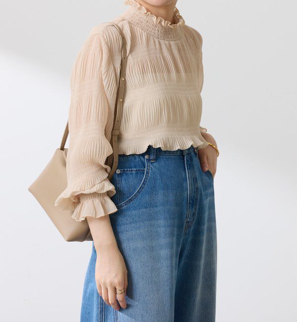  「ジョーゼットプリーツブラウス」|シャツ・ブラウス|