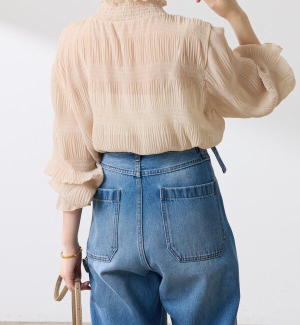  「ジョーゼットプリーツブラウス」|シャツ・ブラウス|