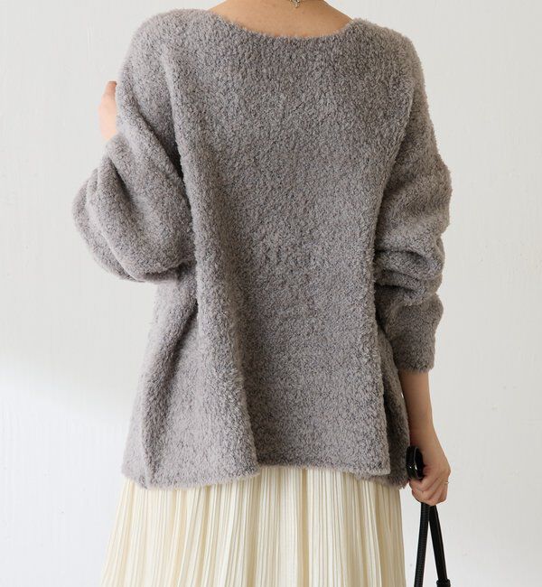 「【マルチに着れる】ウールブレンドモールオーバーニット」|ニット・セーター|