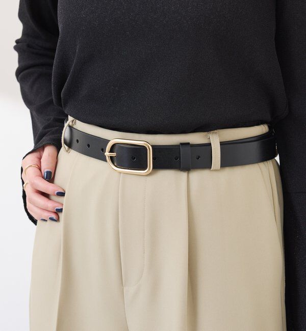  「【PAPILLONNER/パピヨネ】ゴールドバックルベルト」|ベルト|