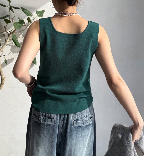  「スクエアニットタンク」|ニット・セーター|