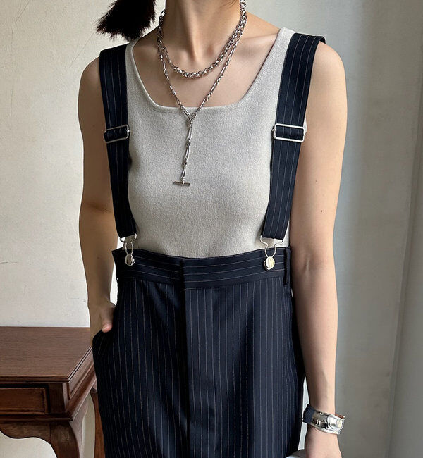  「スクエアニットタンク」|ニット・セーター|