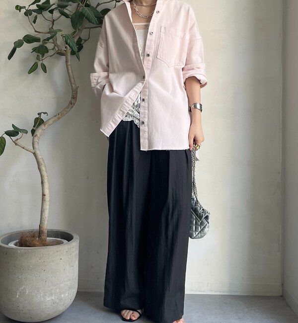  「【新色追加】ダメージデニムシャツ」|シャツ・ブラウス|