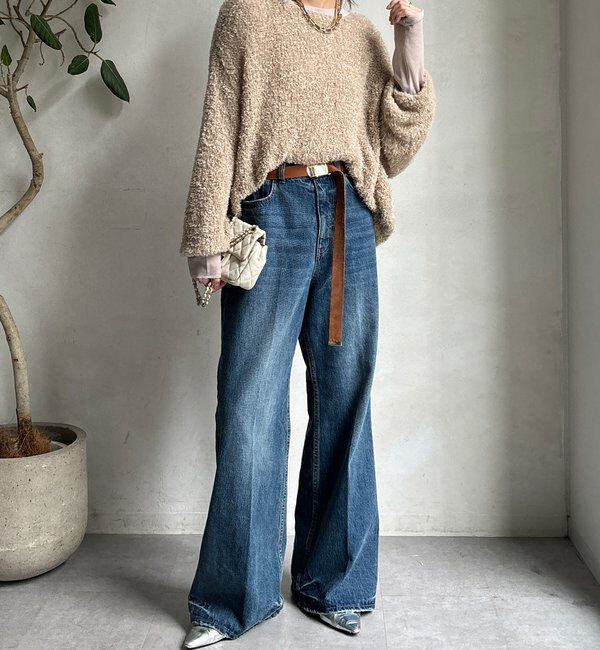  「【柔らかい着心地】袖シアーリブTEE」|Tシャツ・カットソー|