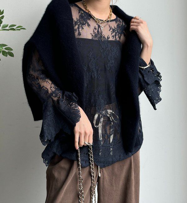  「レースフレアブラウス」|シャツ・ブラウス|