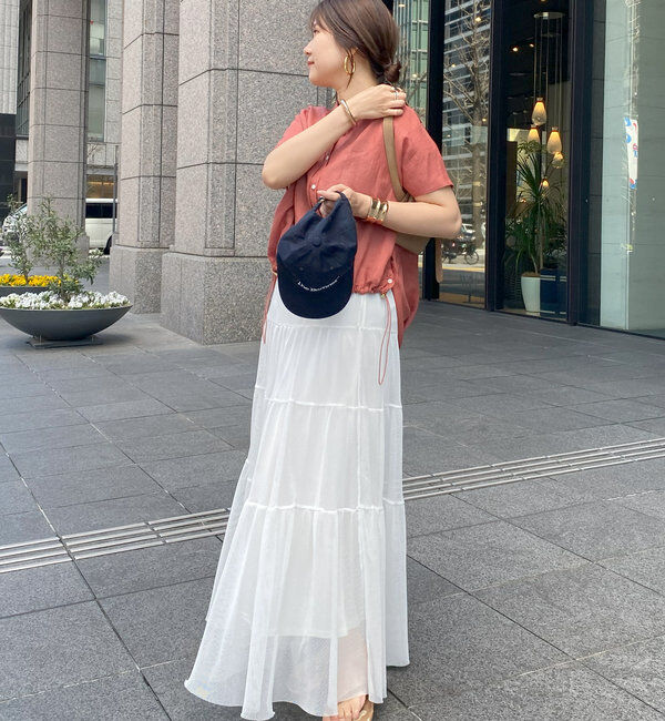  「【SAKURA @___saku14_ 企画】メッシュティアードスカート」|スカート|