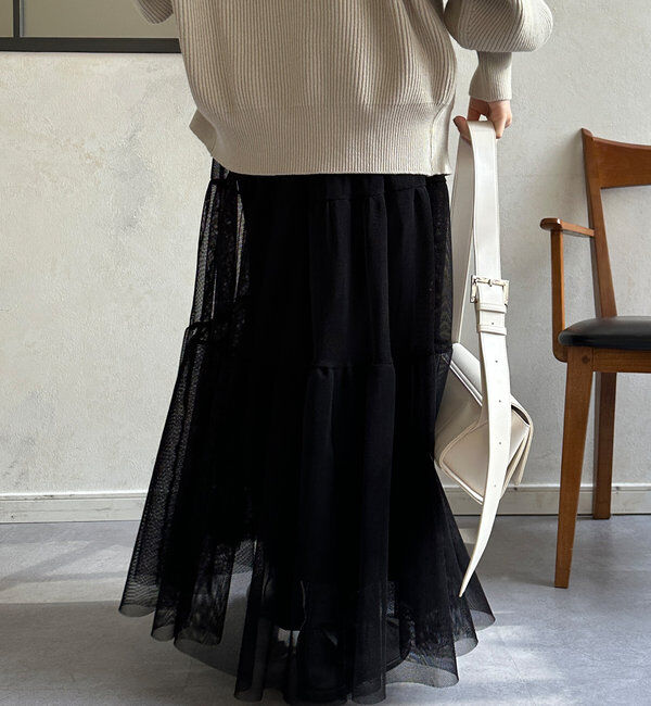  「【SAKURA @___saku14_ 企画】メッシュティアードスカート」|スカート|