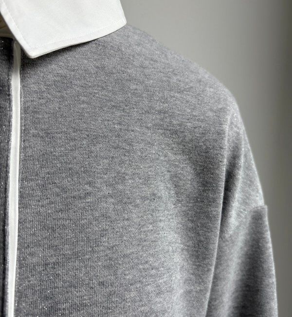  「【インフルエンサー OKOCHI企画】シャツ襟ラガースウェットトップス」|Tシャツ・カットソー|