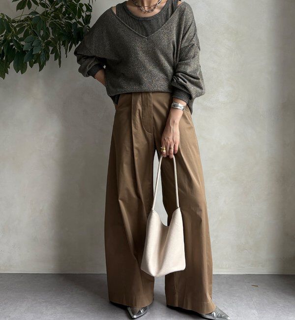  「【新色追加/インフルエンサーSAKURA企画】ラメスウェットタンクセット」|Tシャツ・カットソー|