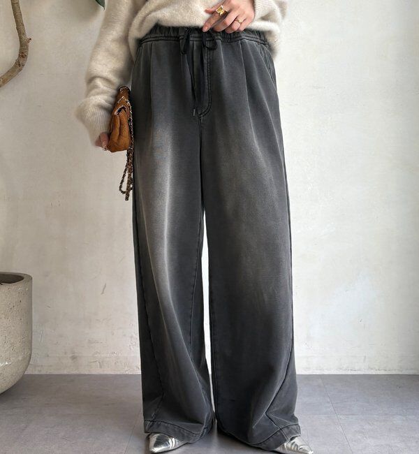  「【デニムなのにスウェット!?】デニムスウェットパンツ」|チノ|