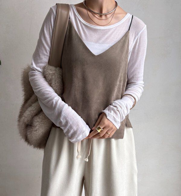  「スウェードビスチェ」|シャツ・ブラウス|
